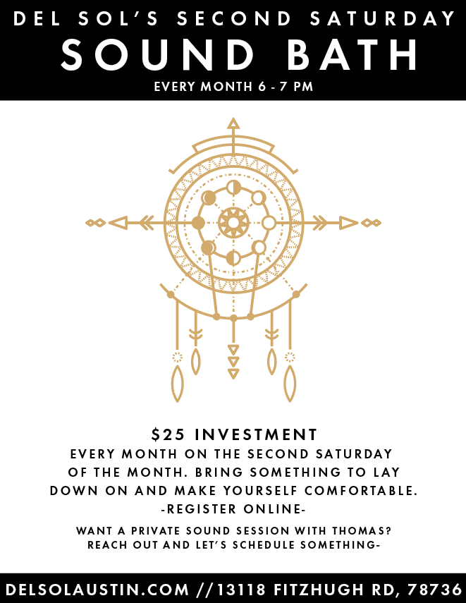 Del Sol's Monthly Sound Bath Experience