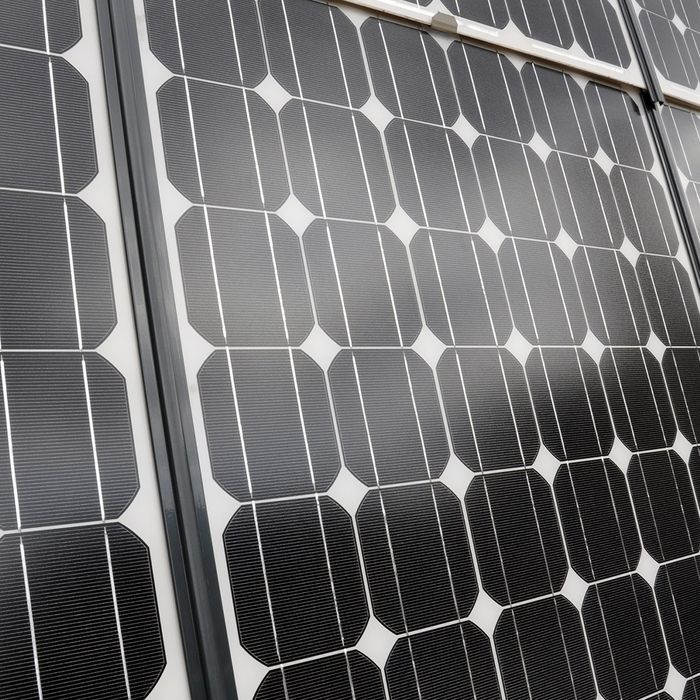 close up image of solar panels