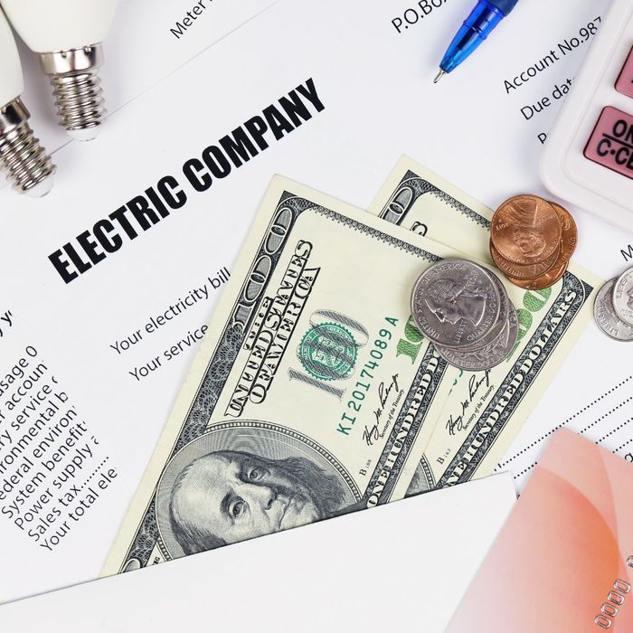 money on an electric bill