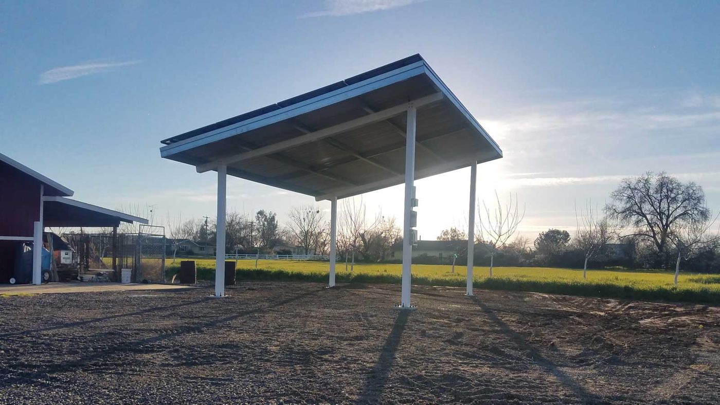 Solar Panel Shade Structure