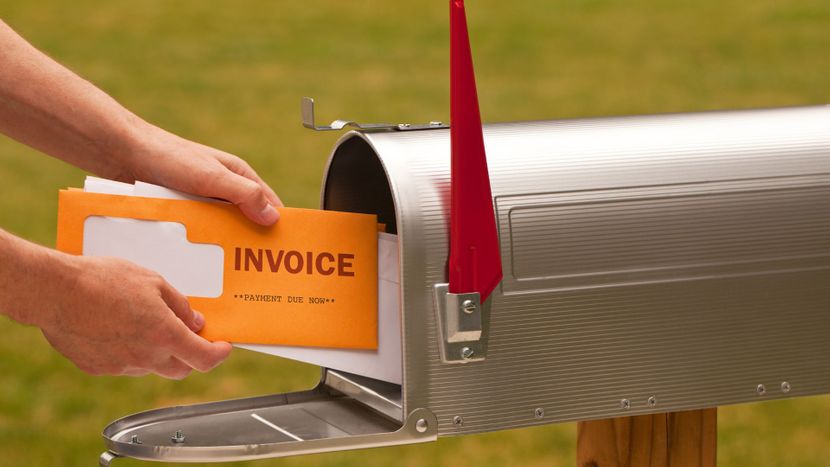 Invoice in mail