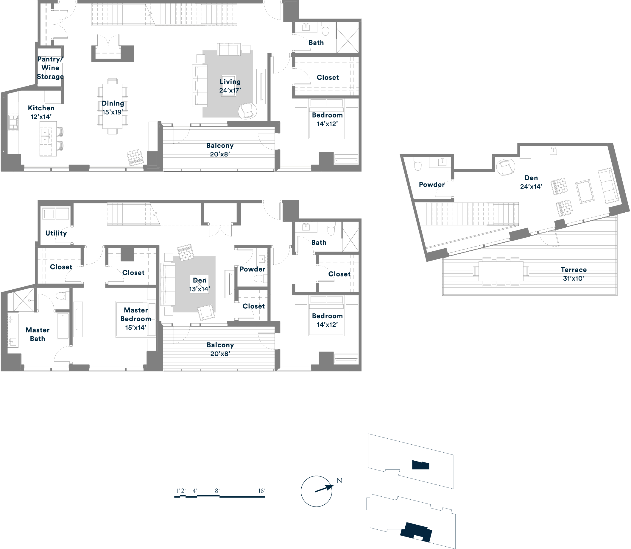 Floor Plans Austin Downtown Condos 70 Rainey