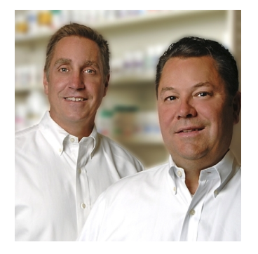 Co-Owners, Jerry Volgraf RPh (left) and Bob Woltjen (right)