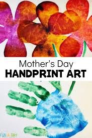Mothers Day Handprint Craft after Stroller Strides