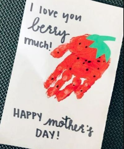 I love you berry much card craft