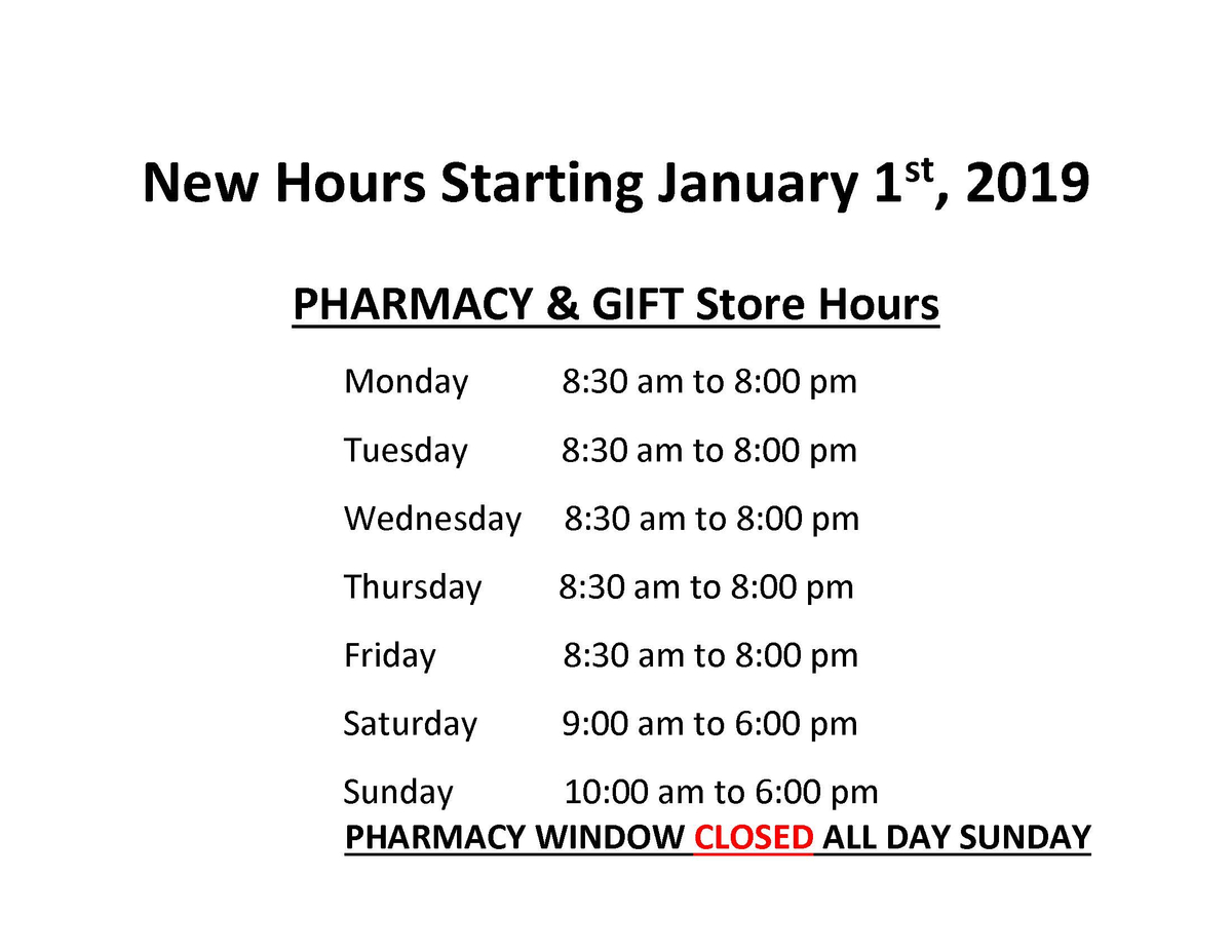 New pharmacy and store hours2 12012018.jpg