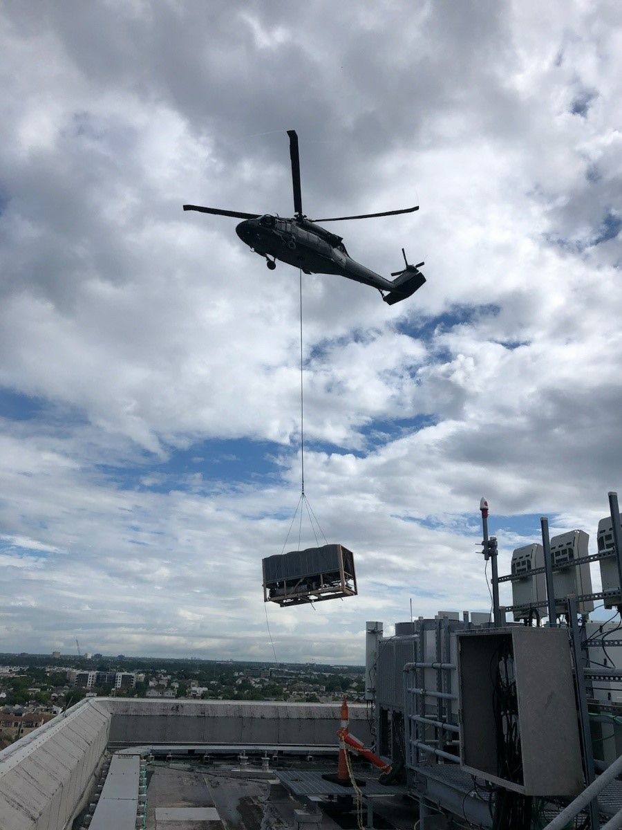 black hawk aerial crane heavy lift 8000 pounds