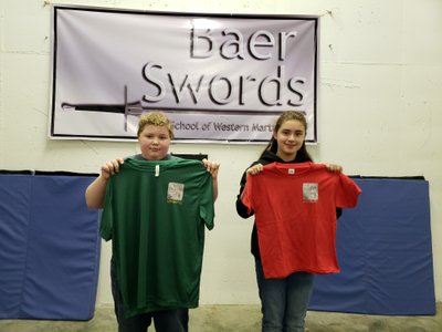 Long Sword Youth Rank achievers www.baerswords.com Nora and Rowan - Nov 2018.jpg
