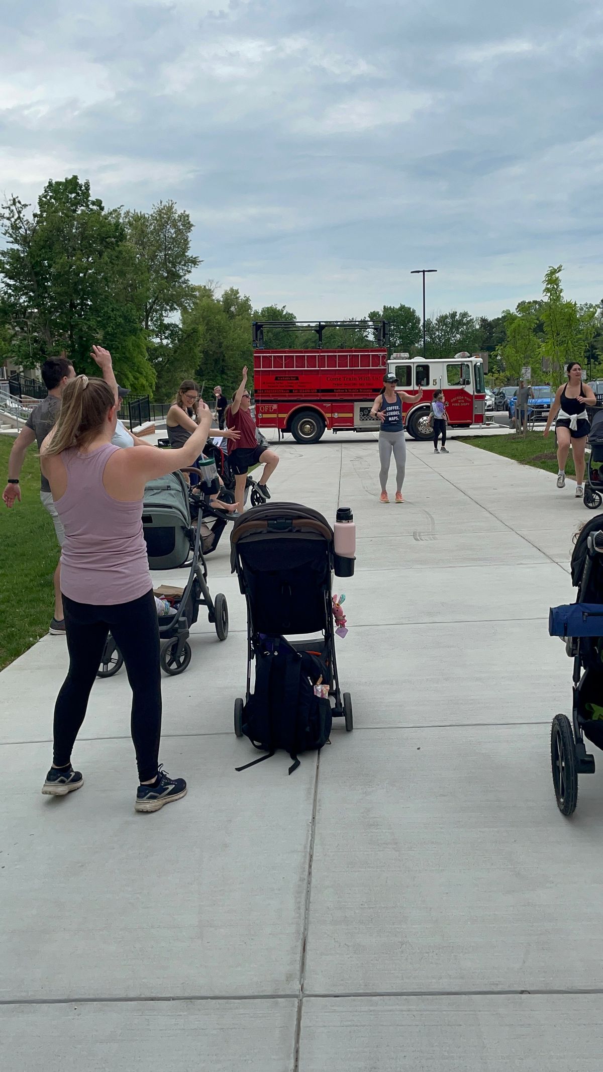 Firetruck Stroller Strides 2025.JPG