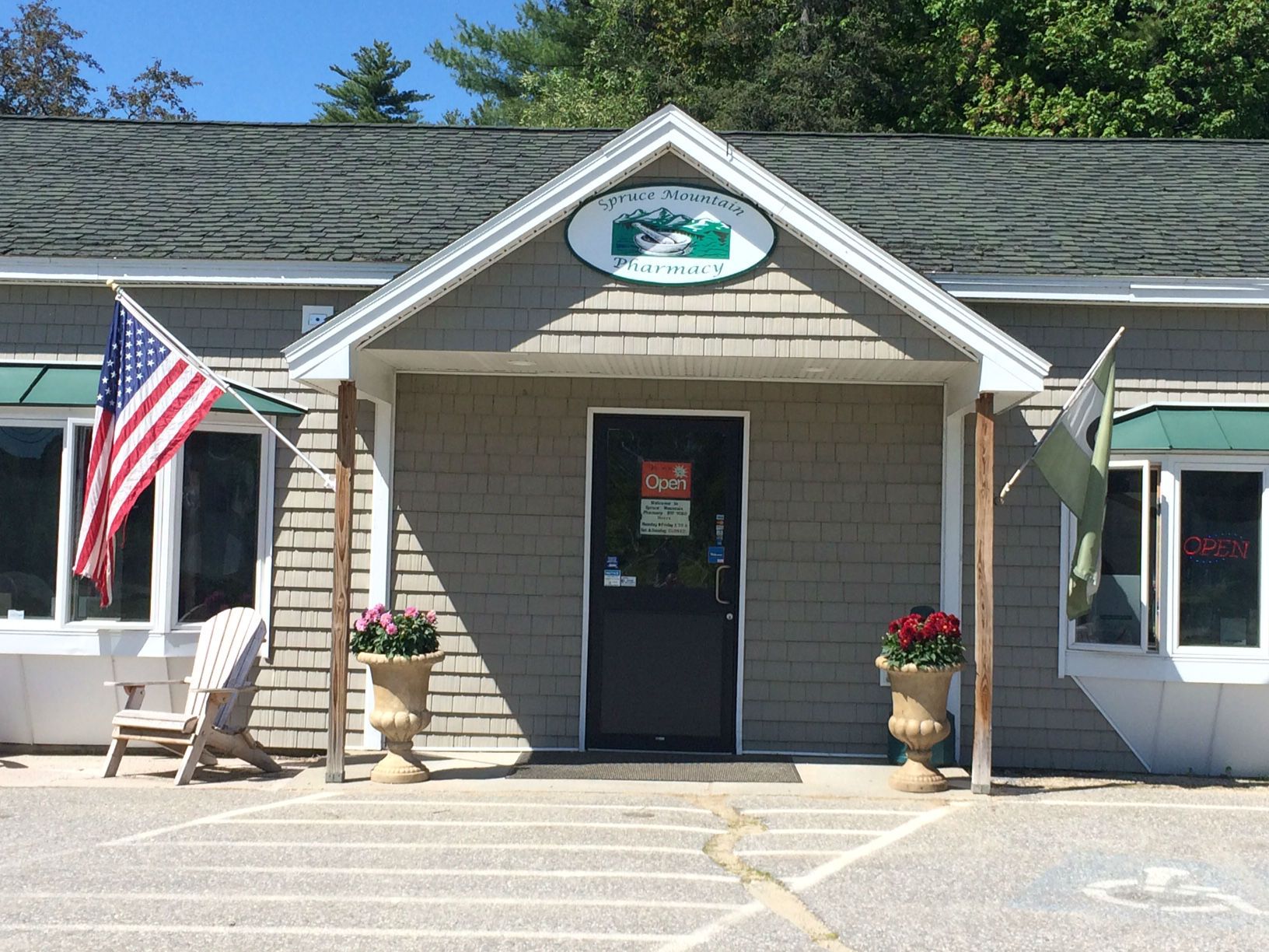 Steve Maki has opened this beautiful new, warm, personal pharmacy where you will not only get personal, expert attention, you will find competitive prices. Traveling out of town to bigger, bustling pharmacies will not be necessary. Spruce Mountain Pharmacy accepts a large variety of insurances. Here you will be a first name and a friend, never just a number on the back of the prescription. Welcome to Spruce Mountain Pharmacy