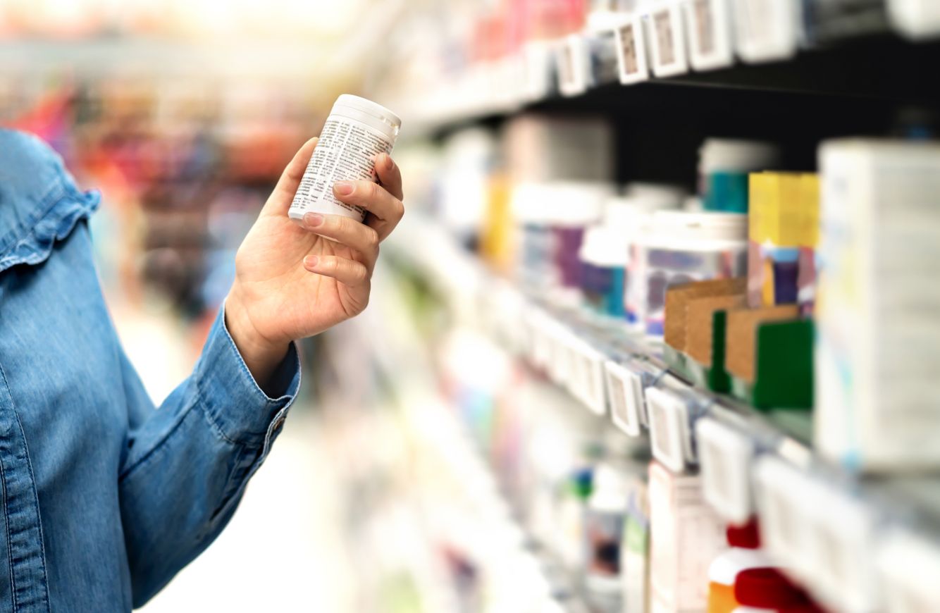 Hand selecting over the counter medication