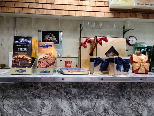 Boxes of Ghirardelli Chocolate