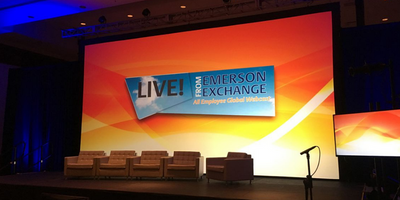 Emerson Exchange Projector Screen Display