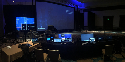Video Village at an Emerson event