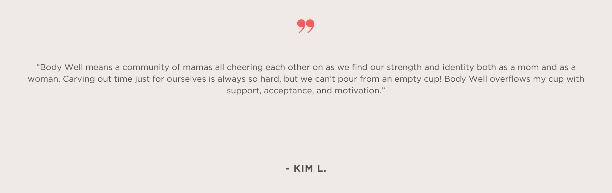 Body Well Testimonial