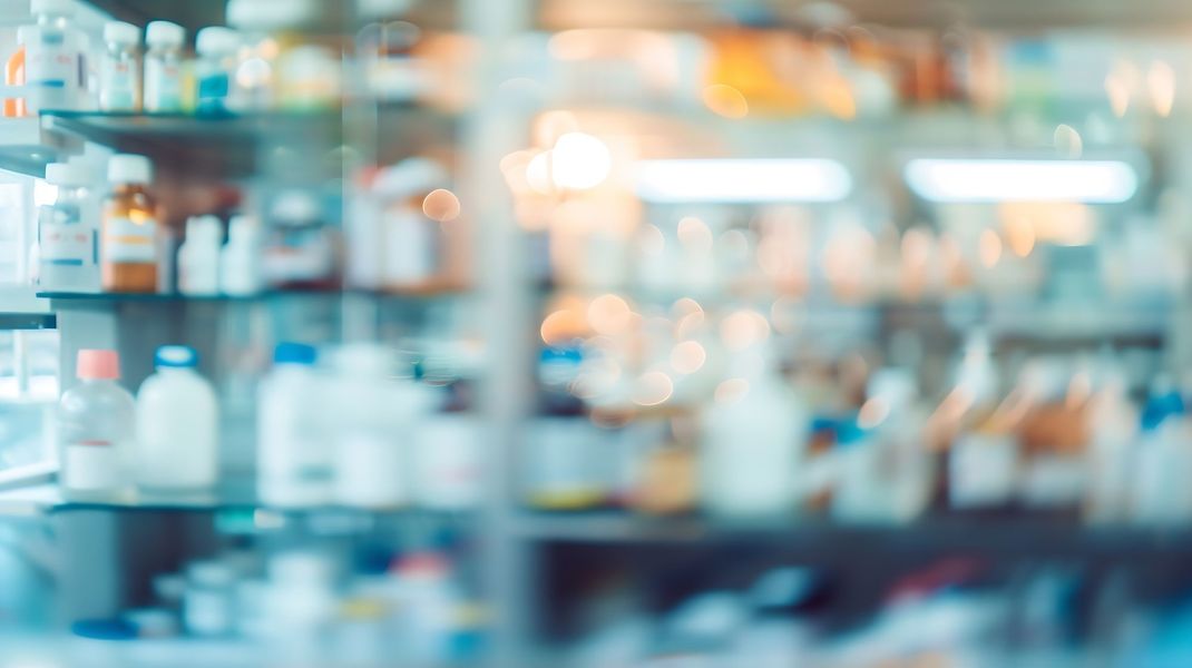 Image of medications on pharmacy shelves Our Pharmacy