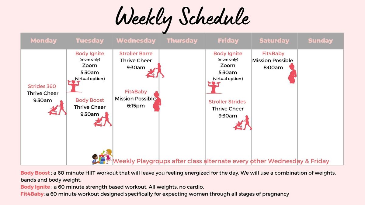 Mommy & Me Schedule