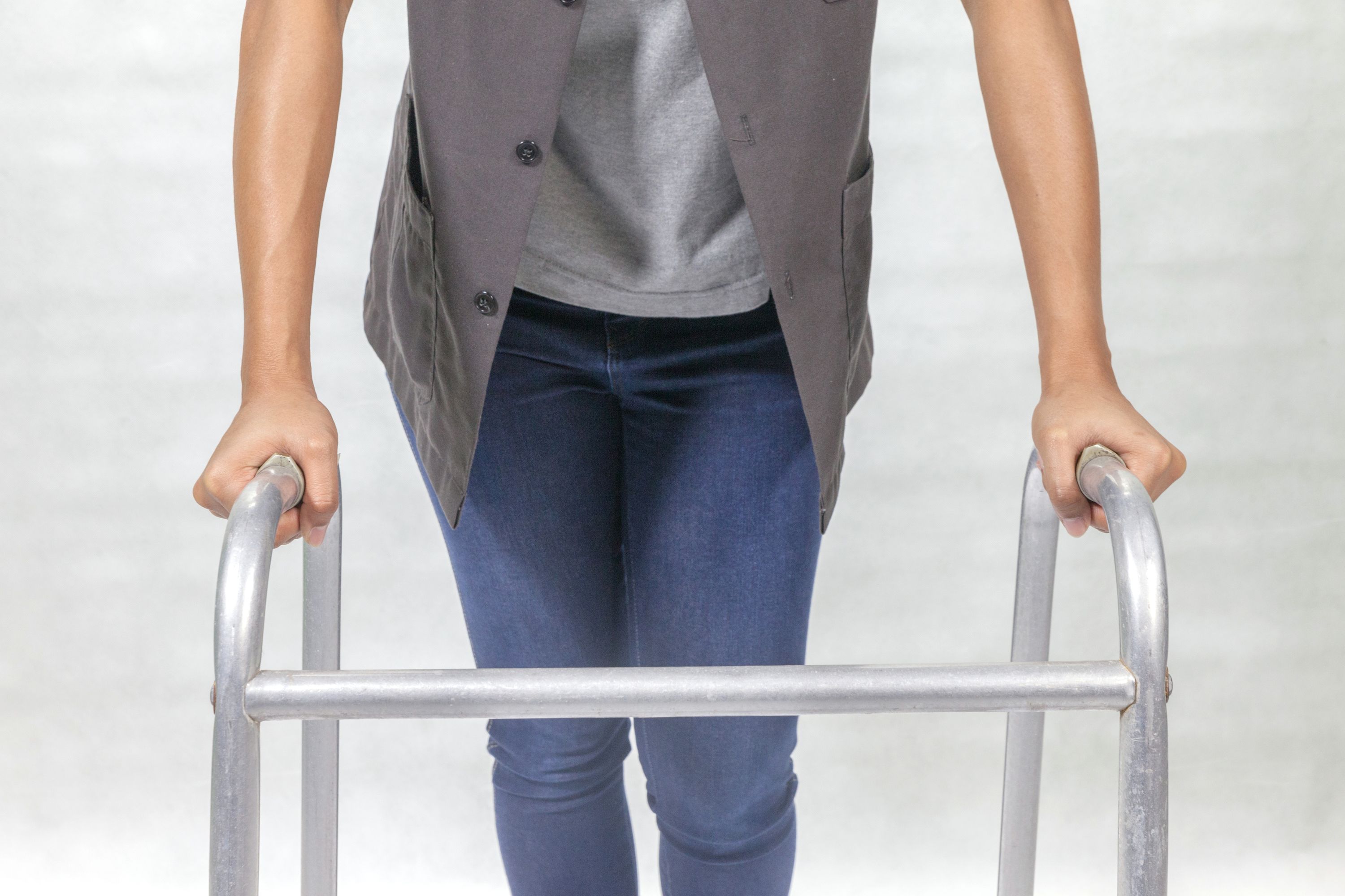Woman using a walker Home Medical Equipment