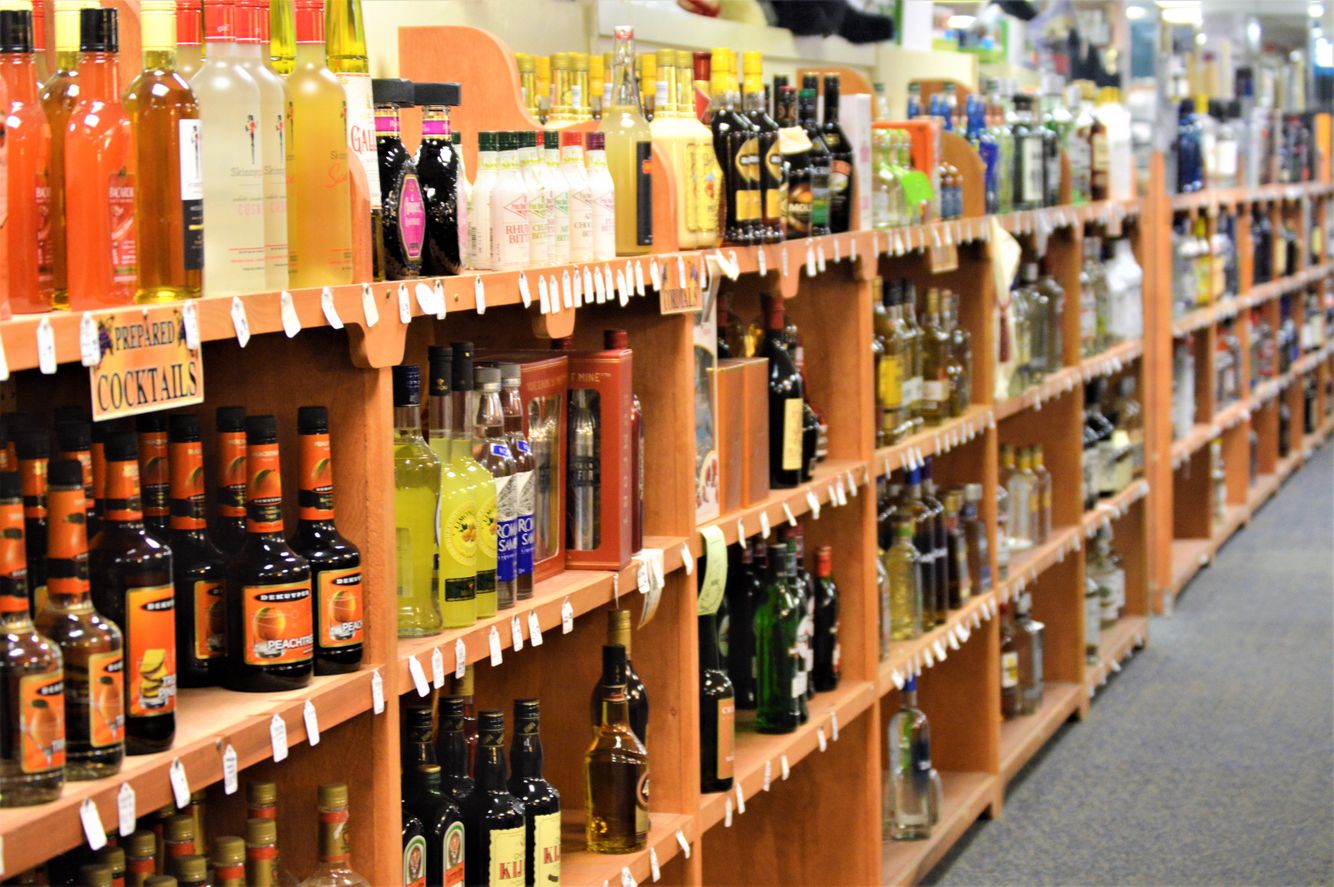 Pharmacy shelves