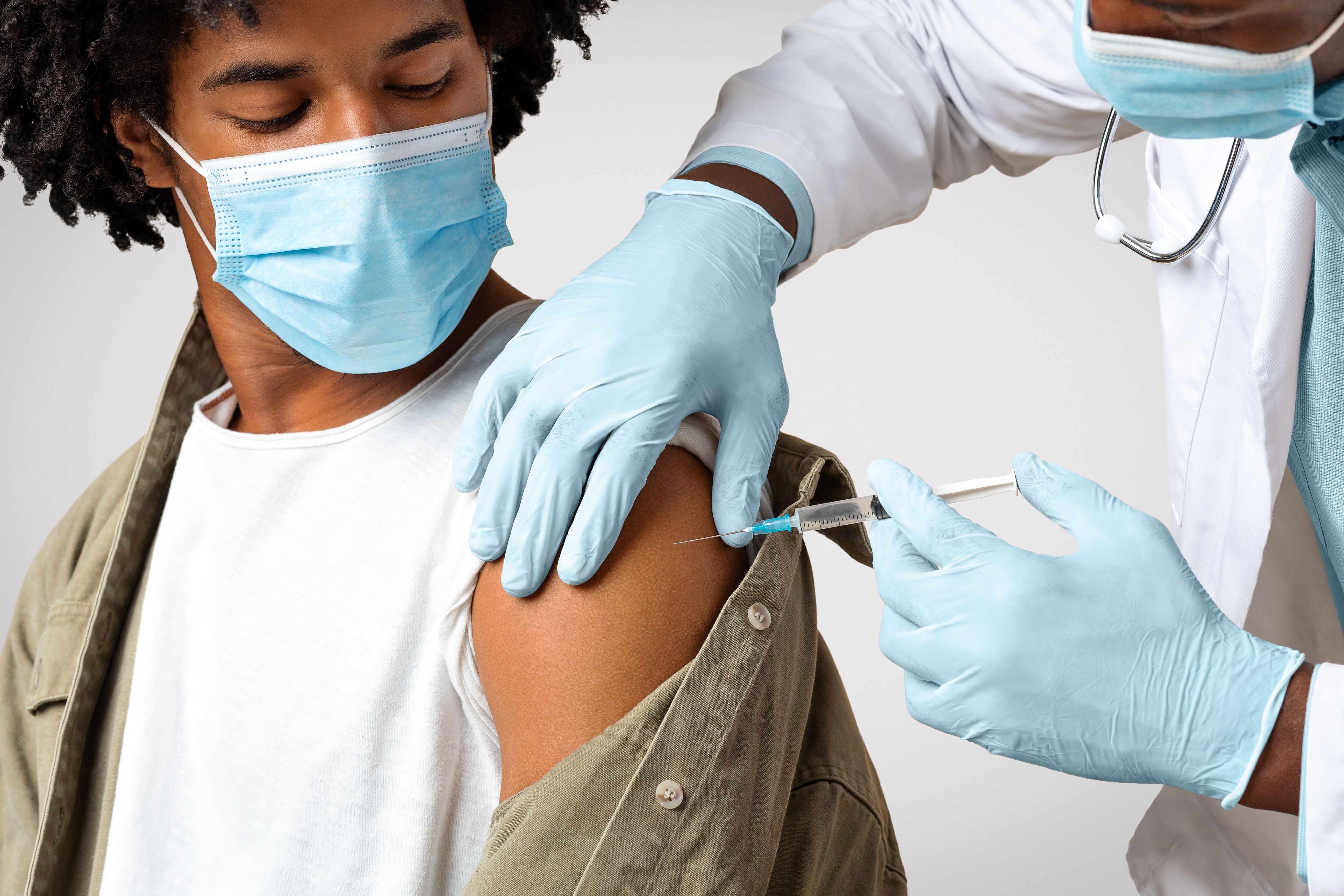 Patient receiving a vaccine Immunizations