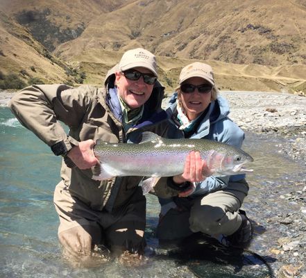 Fish for Rainbow Trout in NZ River