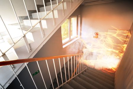 Fire in Stairwell