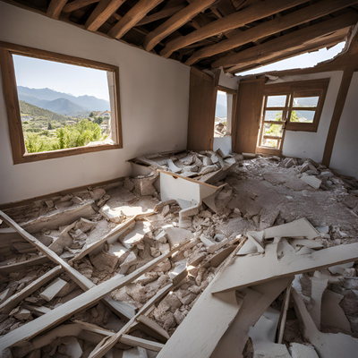 Roof and Ceiling Collapse After Hurricane