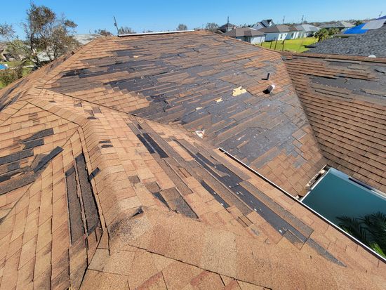 Wind and Hurricane Damage to Shingle Roof