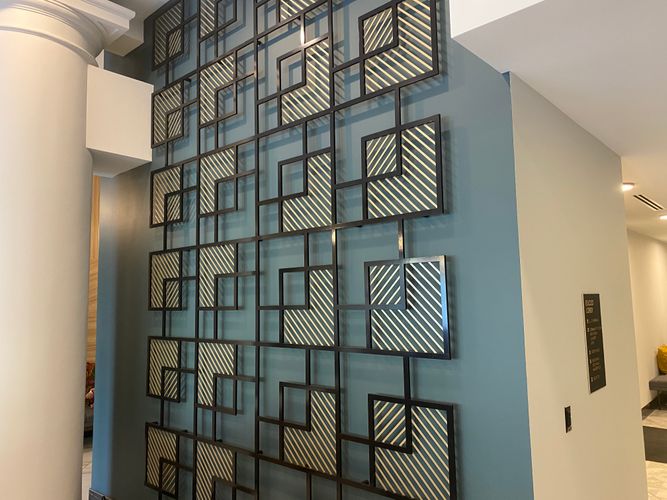 May Co. OCP Project Metal Artwork Install