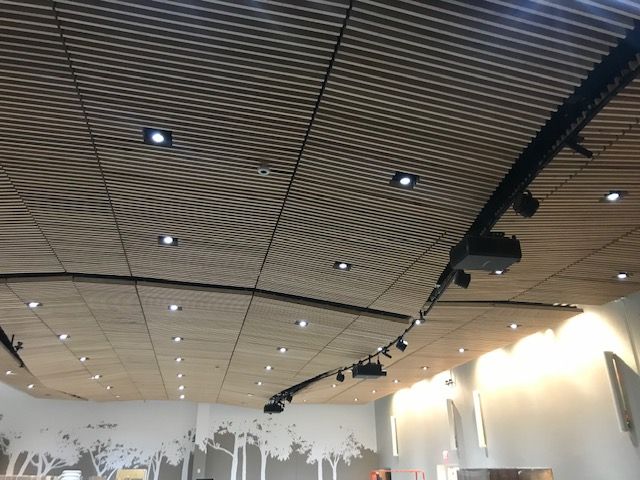 Nationwide Children’s Hospital Conference Facility and Data Center Specialty Wood Ceilings