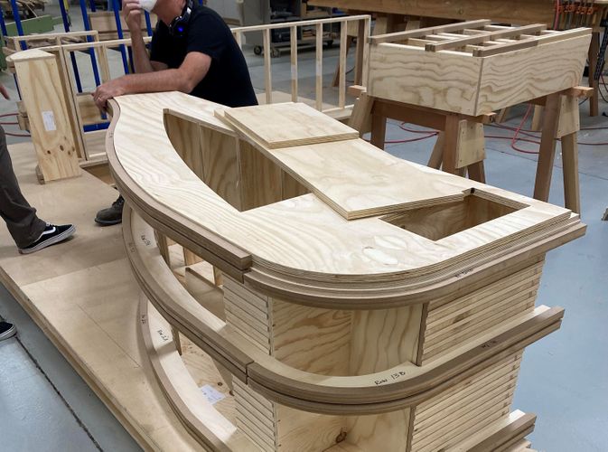 Wood structure form and outline
