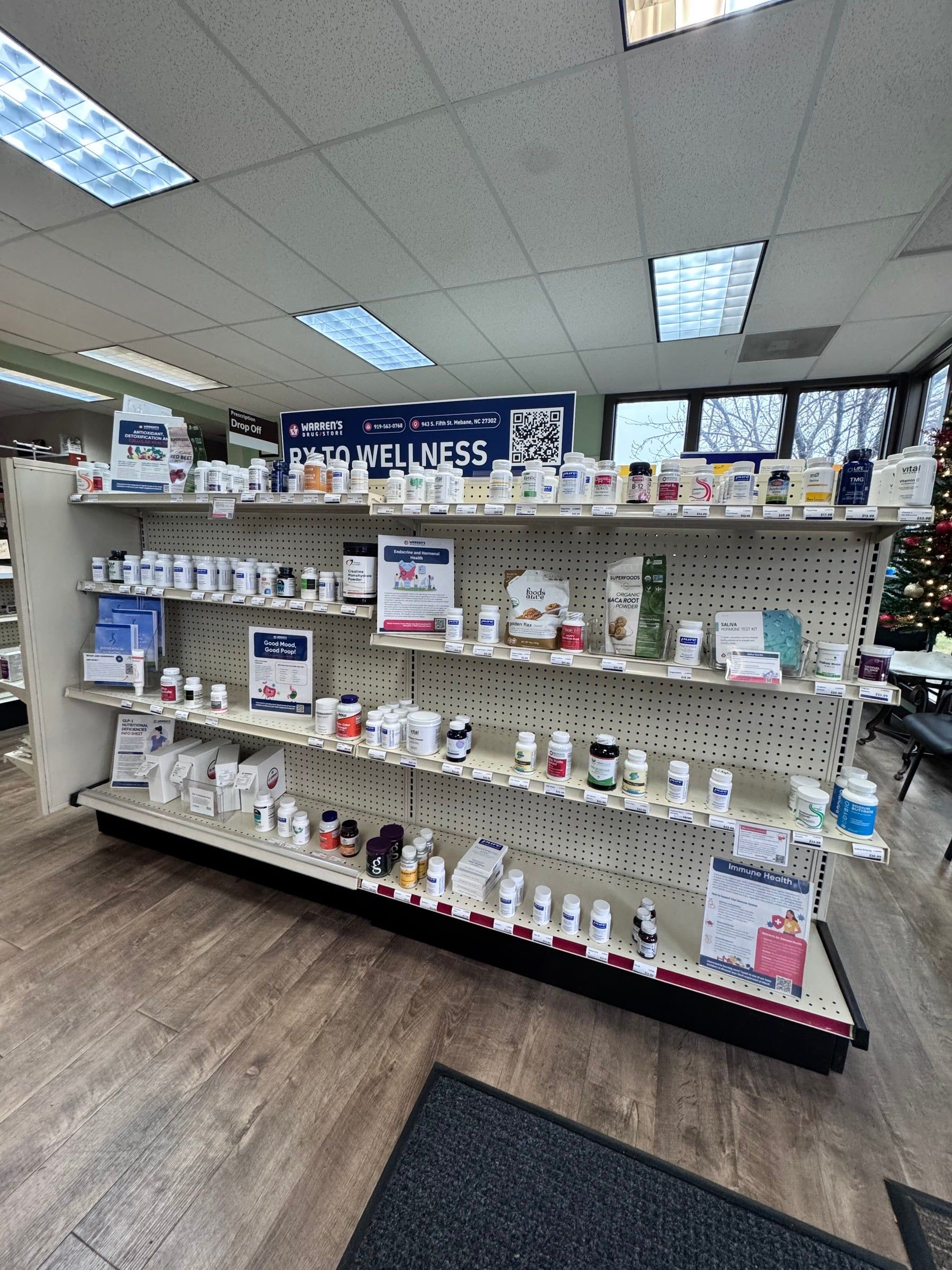 Warren's Pharmacy Shelf Layout