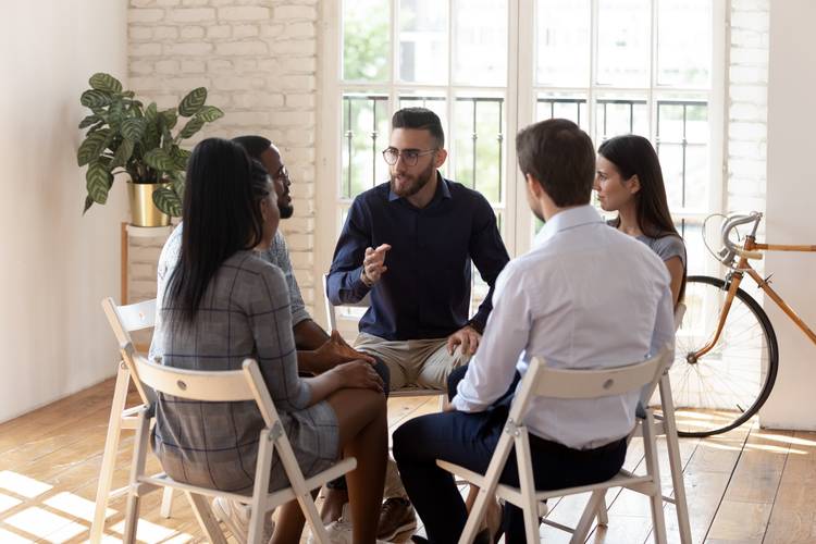 Support group circle Treatment for Substance Abuse