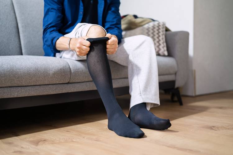 Man Wearing Compression Stockings JOBST® Compression Stockings