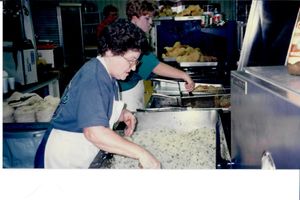 camp kitchen 1996 - Nita Wood, Rebecca O'Banion.jpg