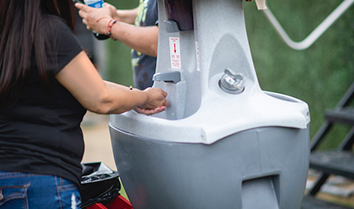 hand washing station