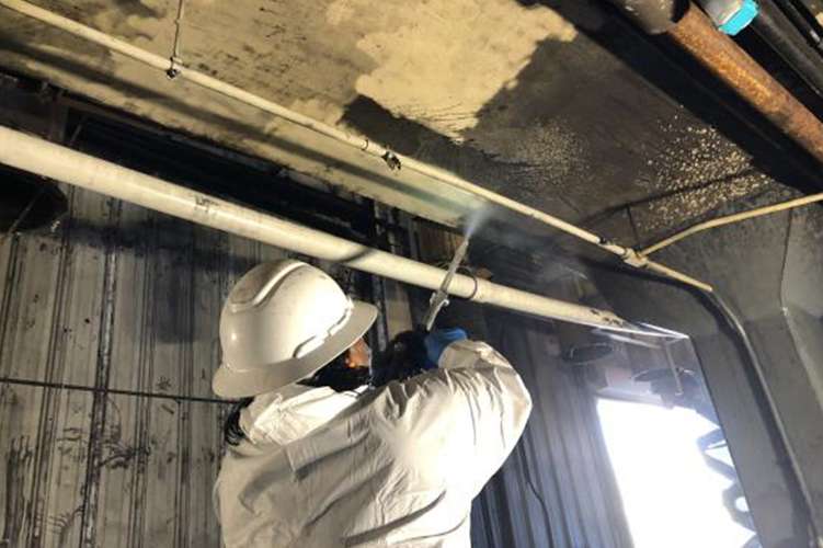 Cotton GDS commercial disaster solution team repairing fire damage in Atlanta