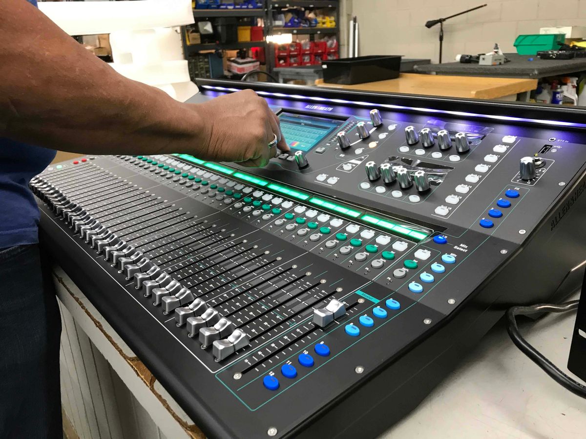 The Allen & Heath SQ-7 is at Hollywood Sound Systems.