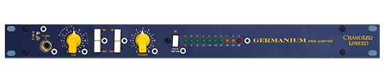 The CHANDLER GERMANIUM mic preamp is available at Hollywood Sound Systems. The CHANDLER GERMANIUM mic preamp is available at Hollywood Sound Systems.