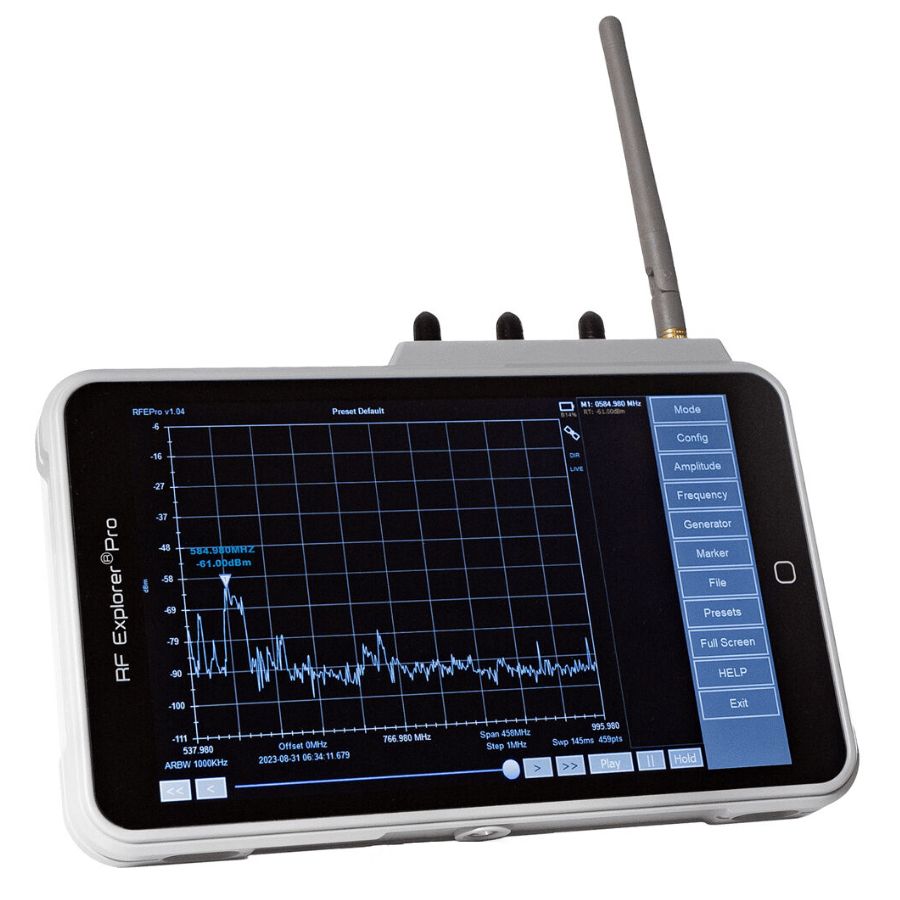 The RF Venue RF Explorer Pro Portable RF Spectrum Analyzer is available at Hollywood Sound Systems.