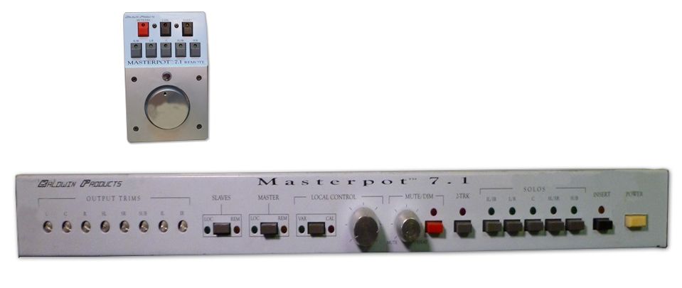 Baldwin Products Masterpot 7.1 Monitor Level Control is available at Hollywood Sound Systems. Baldwin Products Masterpot 7.1 Monitor Level Control at Hollywood Sound Systems