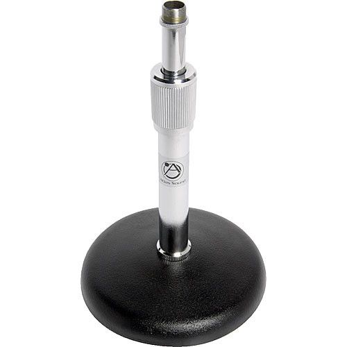 The Atlas Sound DS-7 Microphone Desk Stand is available at Hollywood Sound Systems. The Atlas Sound DS-7 Adjustable Round Base Microphone Stand is at Hollywood Sound Systems.