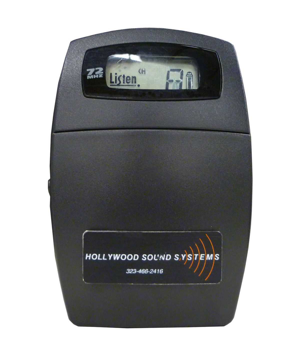 Listen Technologies LR-400-72 Portable Display RF Receiver at Hollywood Sound SystemsLISTEN Technologies LR-400-072