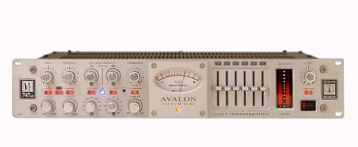 The AVALON VT-747SP vacuum tube preamp is available at Hollywood Sound Systems. The AVALON VT-747SP mic preamp is available at Hollywood Sound Systems.