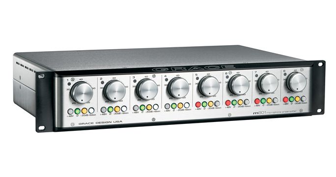 GRACE LABS Model 801 8-Channel Mic Preamplifier is available at Hollywood Sound Systems. GRACE LABS Model 801 8-Channel Mic Preamplifier is available at Hollywood Sound Systems