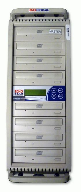 Max Optical CD8PO 7-Bay Duplicator is available at Hollywood Sound Systems. Max Optical CD8PO 7-Bay Duplicator at Hollywood Sound Systems.jpg