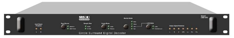 The SRS LABS CSE-07D CIRCLE SURROUND DIGITAL ENCODER is available at Hollywood Sound Systems. SRS LABS CSE-07D CIRCLE SURROUND DIGITAL ENCODER at Hollywood Sound Systems