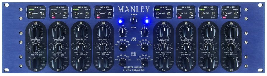 Manley massive Passive Stereo EQ is available at Hollywood Sound Systems. Manley Massive Passive Stereo Equalizer at Hollywood Sound Systems