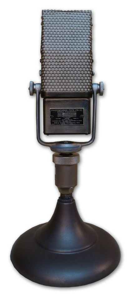The RCA Photophone Type PB-31 Ribbon Microphone is available at Hollywood Sound Systems. RCA PHOTOPHONE TYPE PB-31 RIBBON MICROPHONE at Hollywood Sound Systems