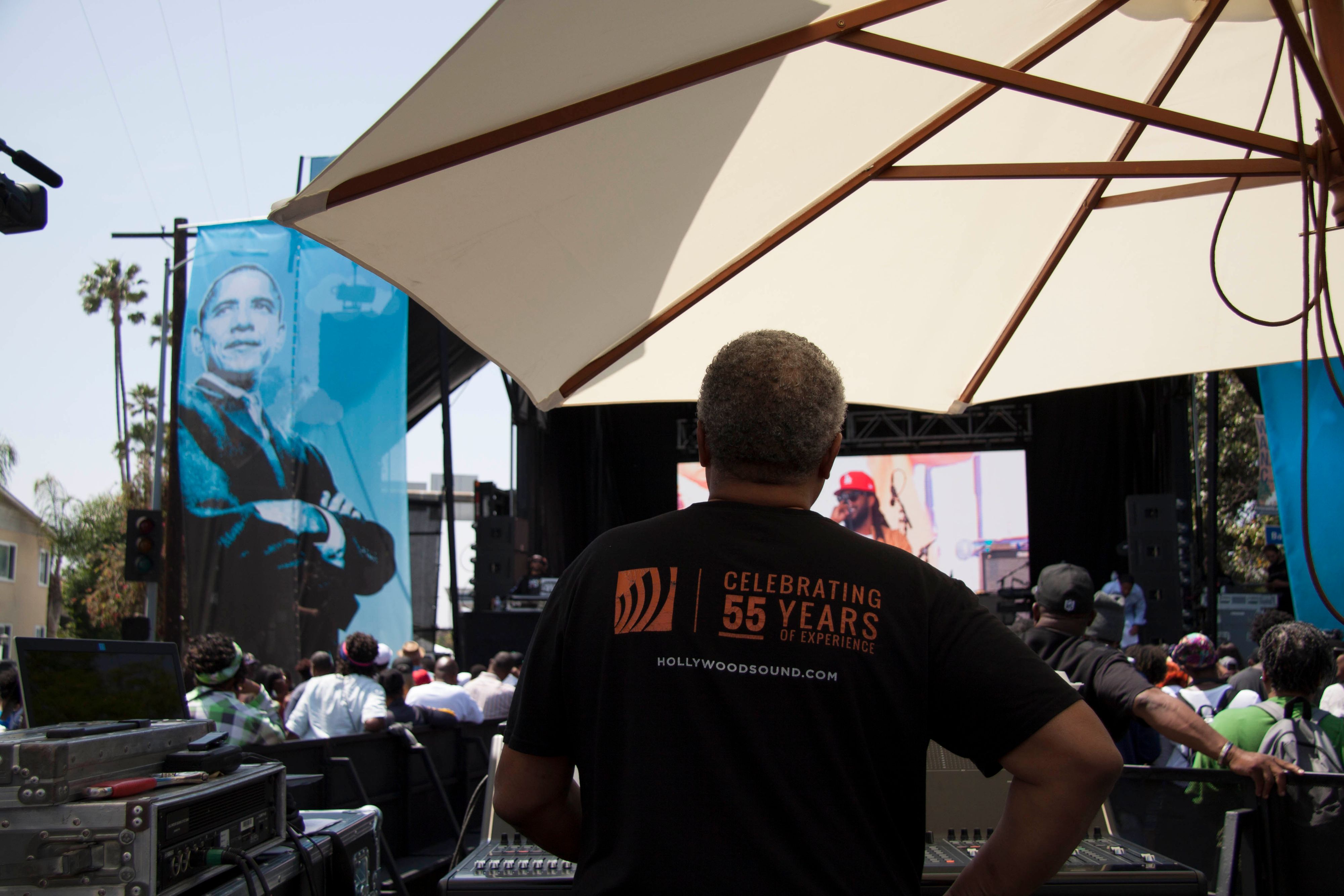 Hollywood Sound Systems at the Obama Blvd renaming ceremony and street festival